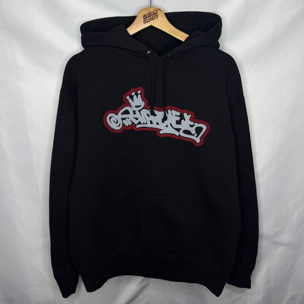 SS21 2021 Supreme NYC Handstyle Chainstitch Hooded Sweatshirt Hoodie in Black M